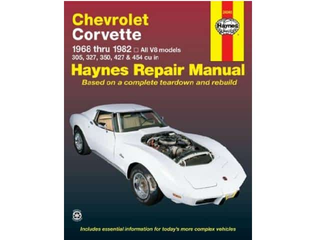 Corvette Service Manuals Pre-84